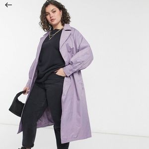 Threadbare Curve Lilac Trench